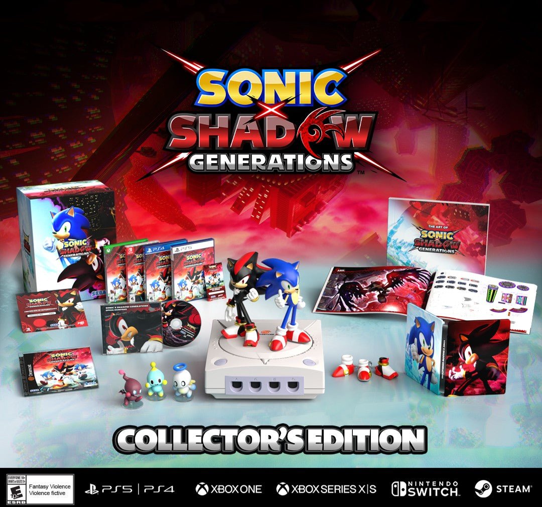 SONIC SHADOW GENERATIONS COLLECTORS EDITION *LIMITADO